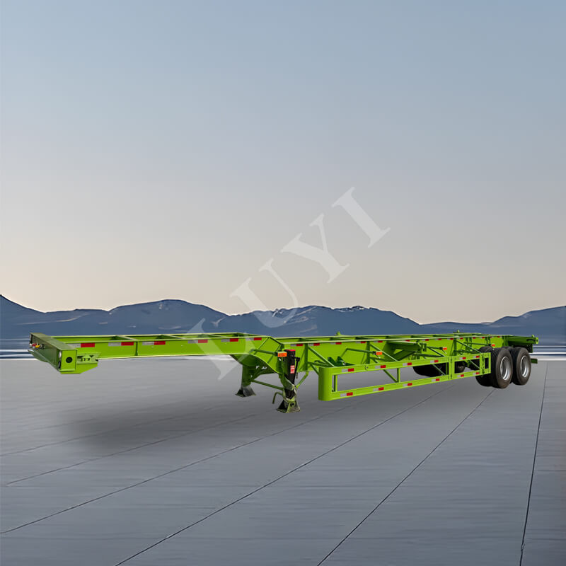 Container per il trasporto di carichi a 2 assi, semirimorchio scheletrico da 20/40 tonnellate