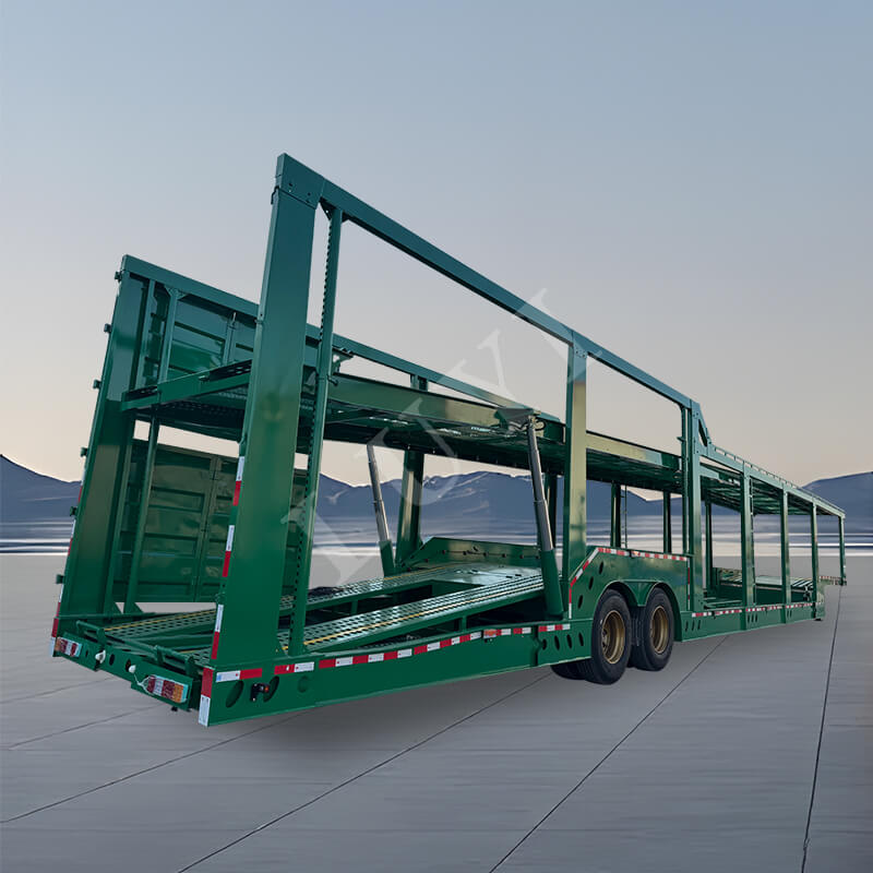 Rimorchio per trasporto veicoli a 2 assi, semirimorchio per trasporto auto