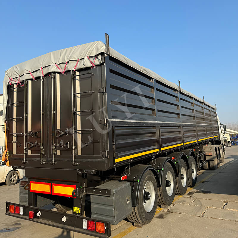 Soddisfazione precisa della domanda: il semirimorchio ribaltabile Luyi a 4 assi da 80 tonnellate si dirige verso la Guyana