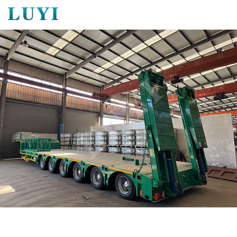 Requisiti di adattamento personalizzati: semirimorchio ribassato a 6 assi Luyi spedito con successo in Etiopia