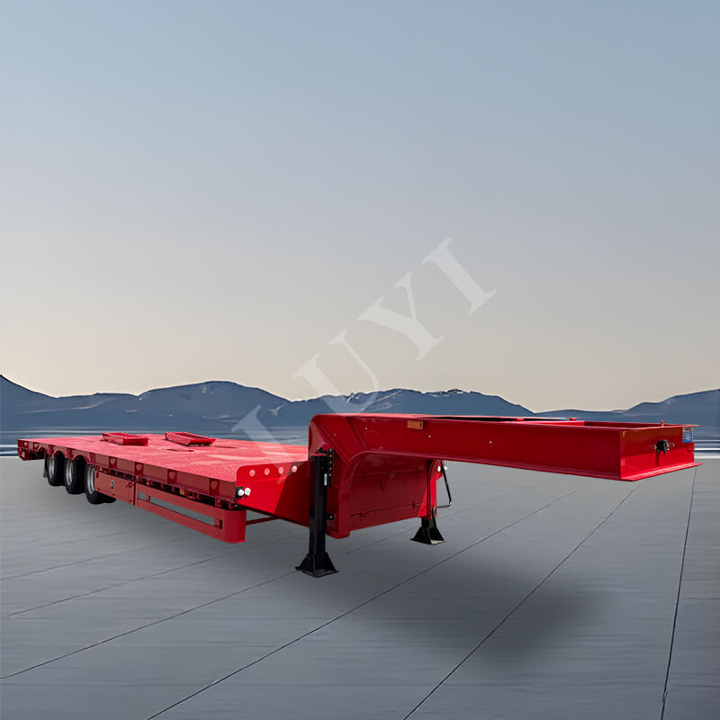 Semirimorchio a telaio ribassato a 3 assi da 80 tonnellate