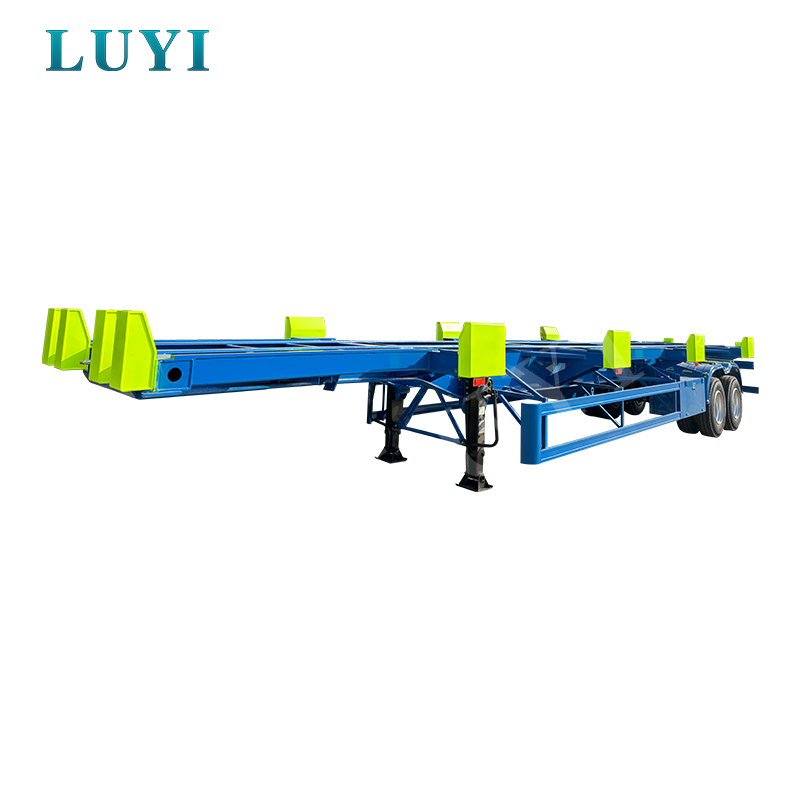 Semirimorchio scheletrico per trasporto container portuale da 60 tonnellate