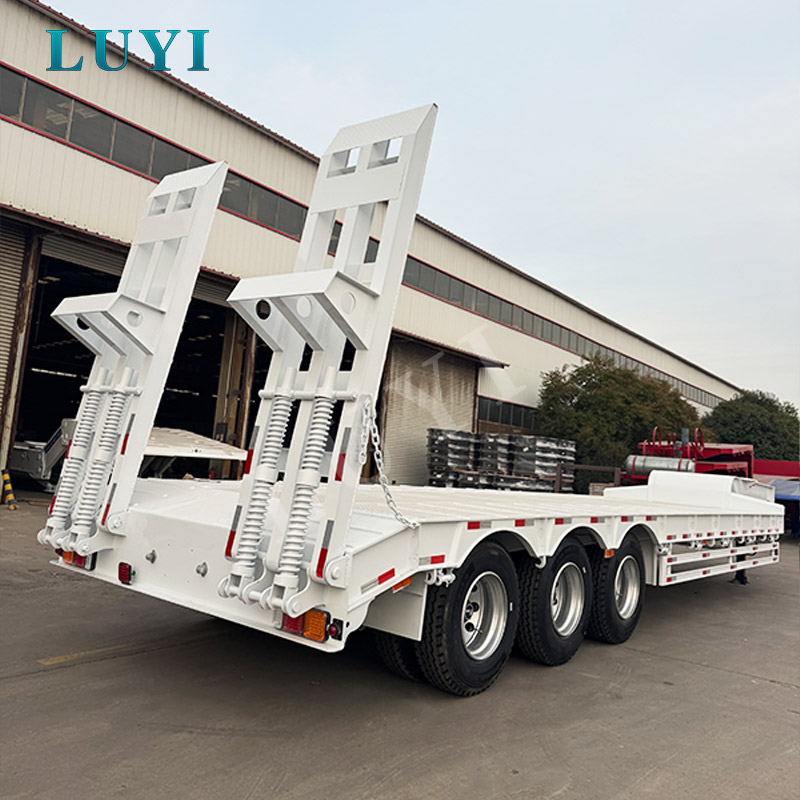 Rimorchio semirimorchio per semirimorchi a pianale ribassato a pianale ribassato a collo di cigno ribassato da 80 tonnellate