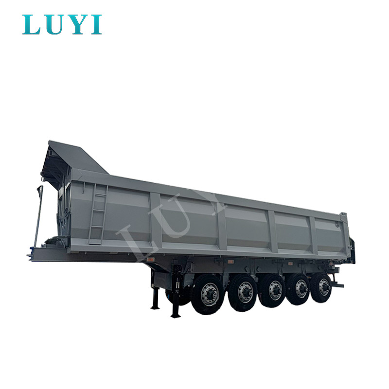 Semirimorchio con cassone ribaltabile posteriore da 90 tonnellate Semirimorchio con cassone ribaltabile posteriore da 90 tonnellate