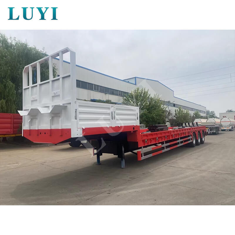 Commercianti boliviani ispezionano il progetto di rimorchio a pianale da 40 piedi di LUYI per approfondire la cooperazione internazionale