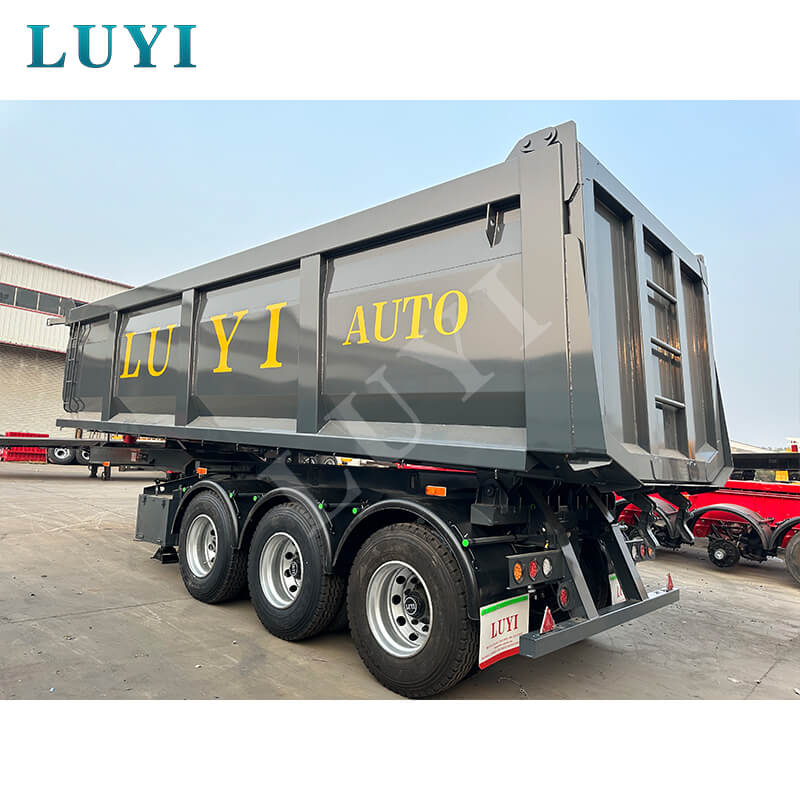 Semirimorchio idraulico con ribaltamento posteriore a 3 assi di alta qualità