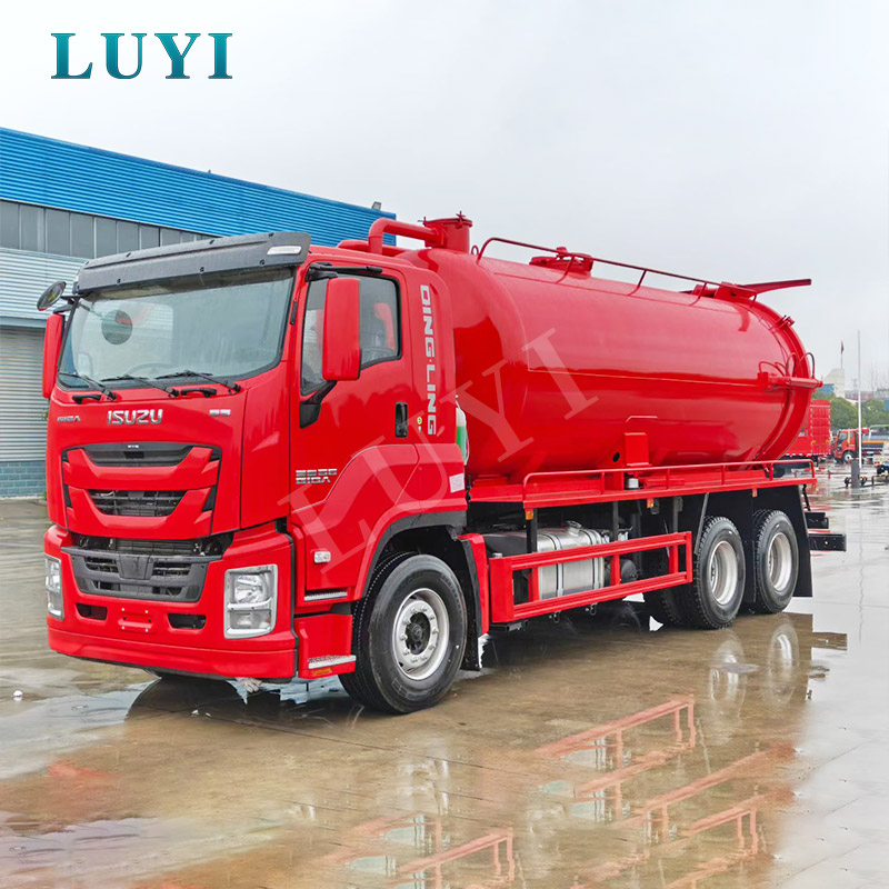 Camion di aspirazione delle acque luride ISUZU GIGA 6×4 20CBM per servizi igienico-sanitari municipali e trasporto di fanghi